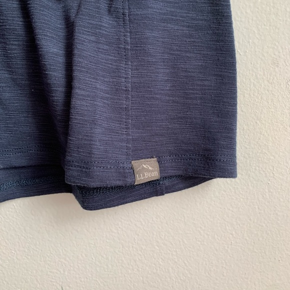 L.L. Bean Women’s Short Sleeve Crewneck Trail Tee Navy Blue - Picture 5 of 6